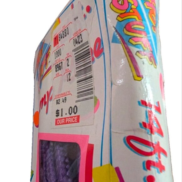 Vintage Imperial Hot Stuff 14 Foot Jump Rope Purple 1980's In Package - Picture 4 of 5